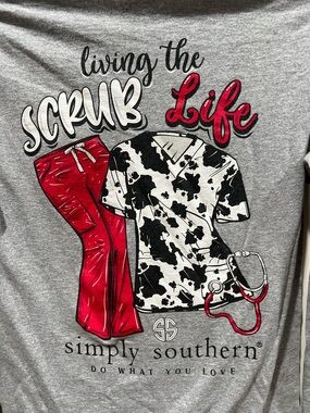 2 Simply Southern Long Sleeve Tees - Nursing Theme